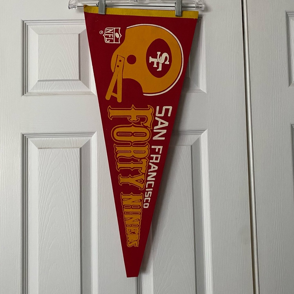 Vintage San Francisco Forty Niners NFL Team Pennant